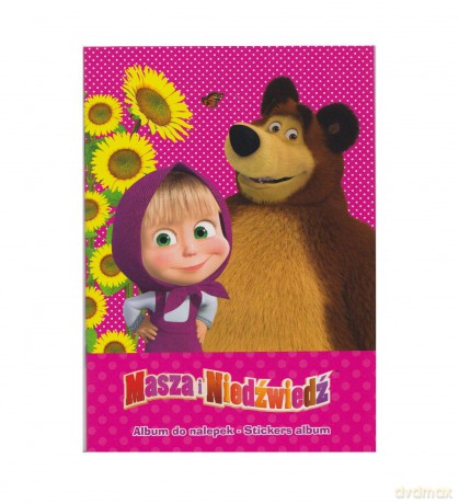 Album do nalepek Masza i Niedźwiedź