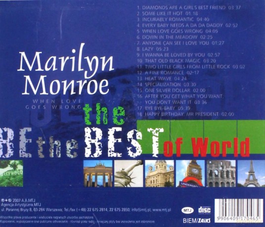 Marilyn Monroe: The Best Of World [CD]