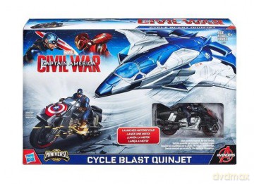 Avengers Civil War B5777 Cycle Blast Quinjet