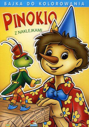 Bajka do kolorowania. Pinokio [KSIĄŻKA]