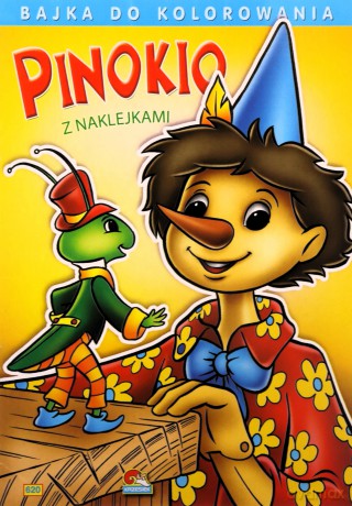 Bajka do kolorowania. Pinokio [KSIĄŻKA]