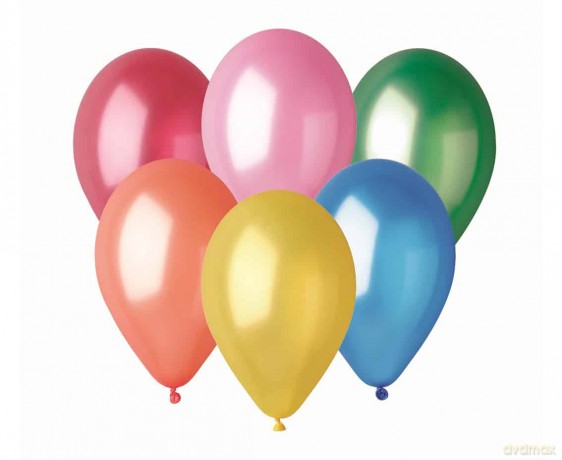 Balon AM80 metal 8" - różnokolorowy 100 sztuk