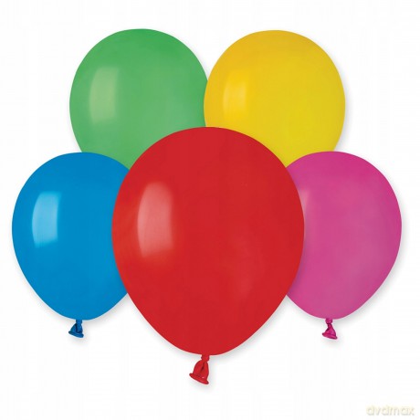 Balon pastelowy 5" - różnokolorowy 100 sztuk