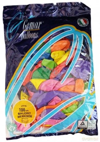 Balony pastelowy G90/80 mix 100 sztuk