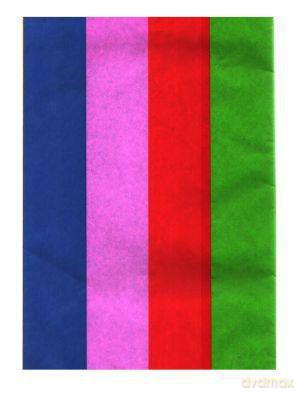 Bibuła gładka 70x50 mix 5 kolorów
