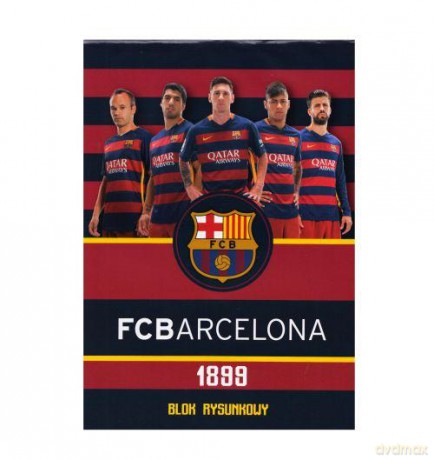 Blok rysunkowy A4/20 kartek FC Barcelona Barca Fan 4