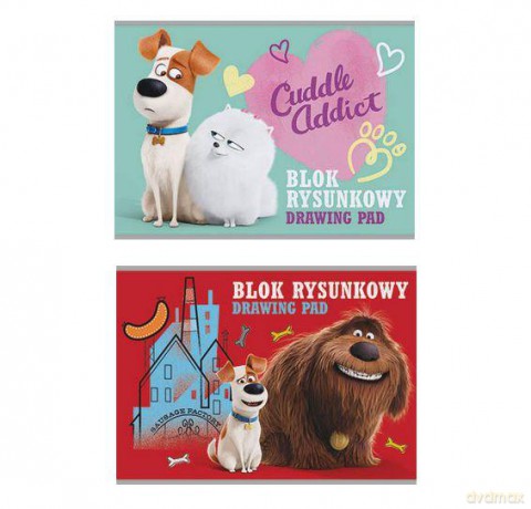 Blok rysunkowy A4/20 kartek The secret life of pets