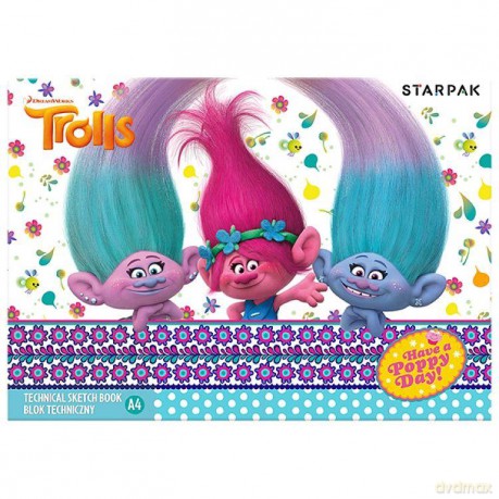 Blok techniczny 382034 Trolls A4