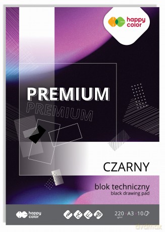 Blok techniczny kolorowy A3 Premium