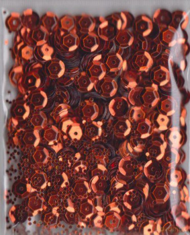 Cekiny metalizowane 9 mm 15 g czerwone