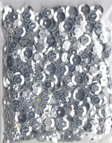 Cekiny metalizowane 9 mm 15 g srebrne