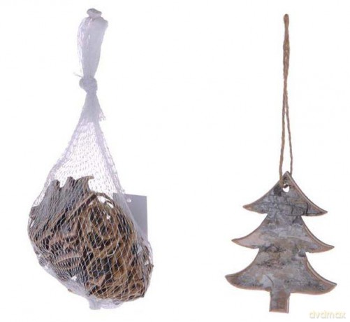 Choinka zawieszka naturalna 7 cm