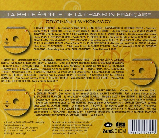Różni Wykonawcy: La Belle Epoque De La Chanson Francaise [3CD]