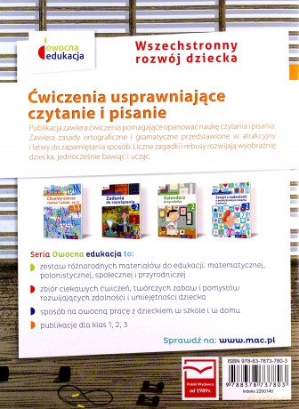 Ćwiczenia usprawniające czytanie i pisanie klasa 2 [KSIĄŻKA]