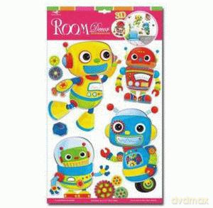 Dekoracje ścienne 3D Roboty