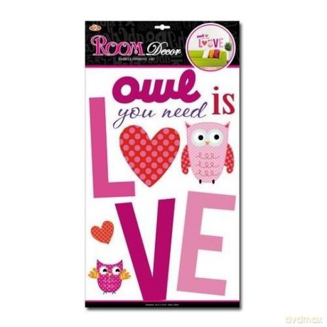 Dekoracje ścienne Sówki Owl you need is love