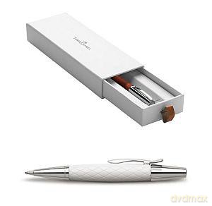 Długopis E-Motion Resin w romby biały