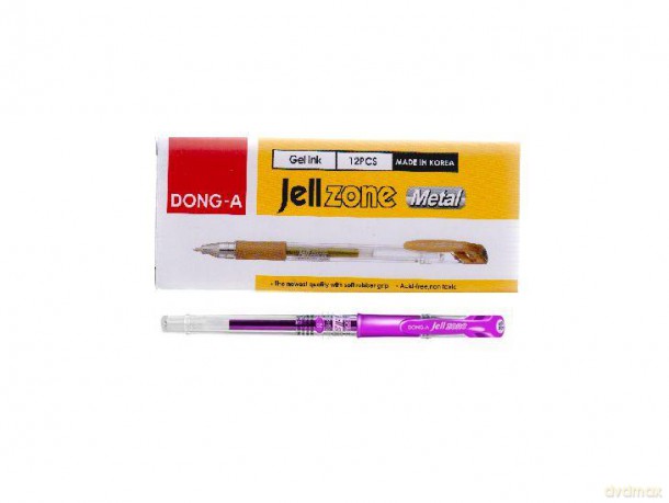 Długopis żelowy Dong-a JELLZONE METALLIC, fioletowy