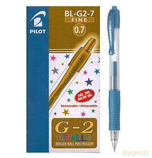 Długopis żelowy G2 Metallic niebieski