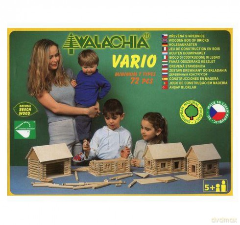Domek Vario do składania drewniany 72 elementy