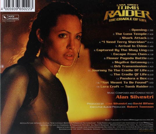 Tomb Raider: The Cradle Of Life Score soundtrack (Tomb Raider. Kolebka Życia) (Alan Silvestri) [CD]