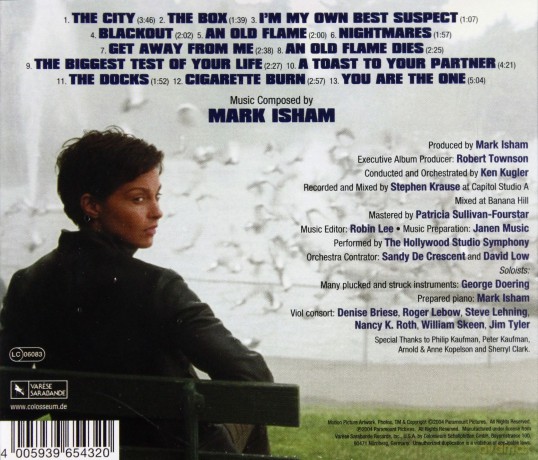 Twisted soundtrack (Amnezja) (Mark Isham) [CD]