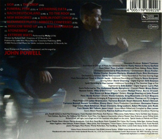 The Bourne Supremacy soundtrack (Krucjata Bourne'a) (John Powell) [CD]
