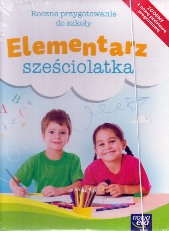 Elementarz sześciolatka Roczne przygotowanie do szkoły BOX Edukacja przedszkolna [KSIĄŻKA]