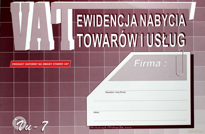 Ewidencja nabycia towarów i usług