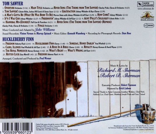 Tom Sawyer soundtrack (Przygody Tomka Sawyera) (John Williams) [CD]