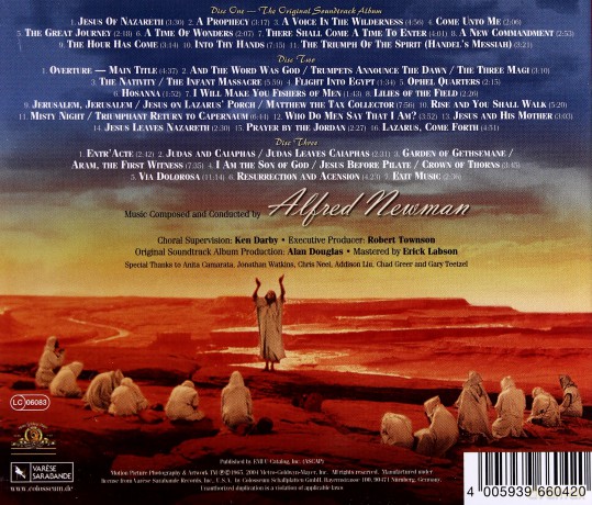 Greatest Story Ever Told soundtrack (Opowieść Wszechczasów) (Alfred Newman) [3CD]