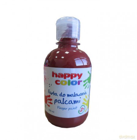 Farba do malowania palcami 300 ml ciemny brąz