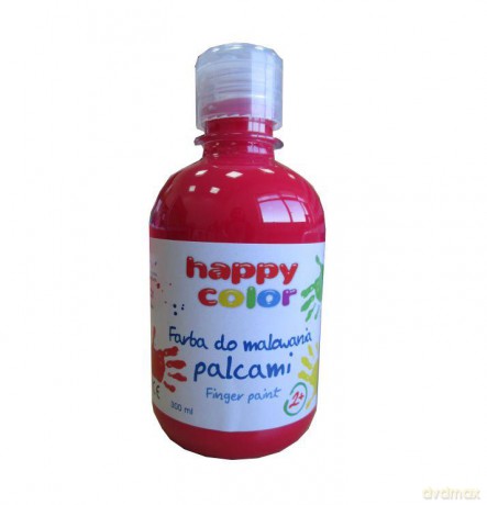 Farba do malowania palcami 300 ml czerwona