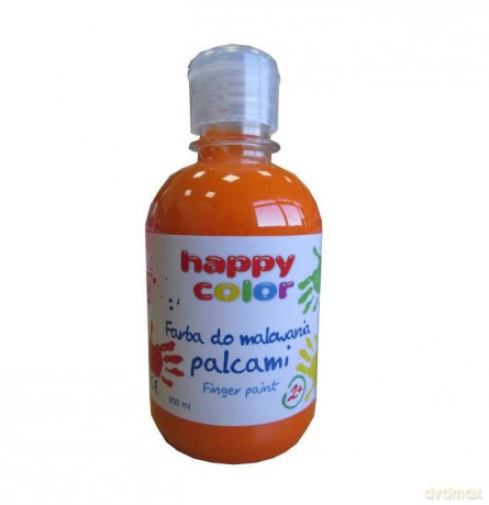 Farba do malowania palcami 300 ml pomarańczowa