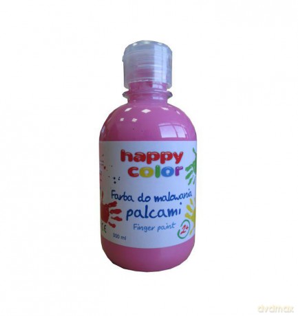 Farba do malowania palcami 300 ml różowa