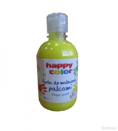 Farba do malowania palcami 300 ml żółta