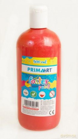 Farba plakatowa 500 ml czerwona
