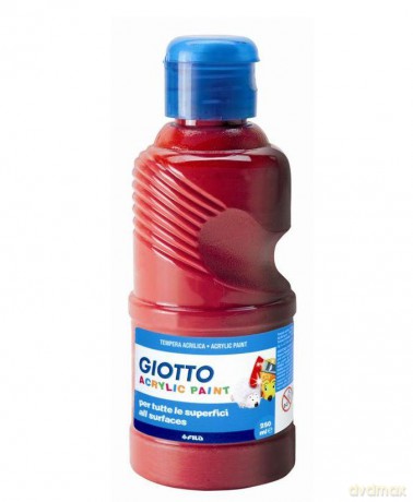 Farba szkolna akrylowa - Czerwona- 250 ml