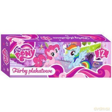 Farby plakatowe 12 kolorów 20 ml My Little Pony