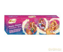 Farby plakatowe 12 kolorów 20 ml Winx