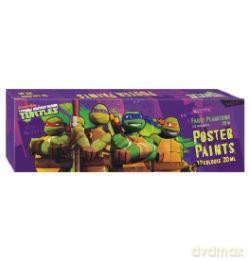 Farby plakatowe 12/20 ml Ninja Turtles