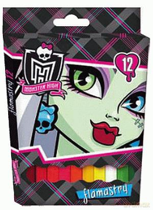 Flamastry 12 kolorów Monster High
