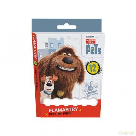 Flamastry 12 kolorów The secret life of pets