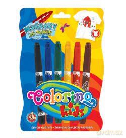 Flamastry do tkanin Colorino 6 kolorów