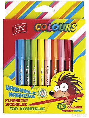 Flamastry Premium 12 kolorów