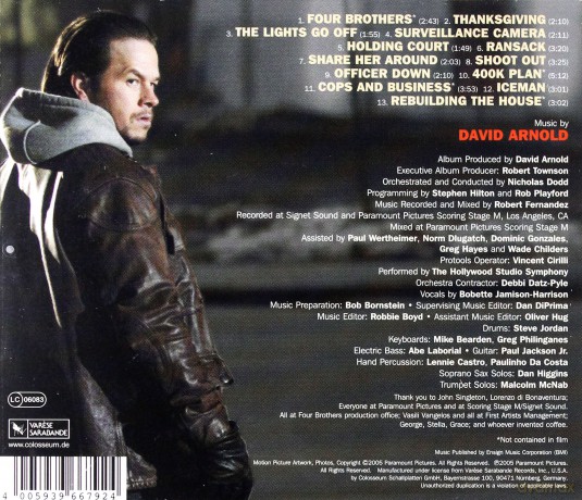Four Brothers soundtrack (Czterej Bracia) (David Arnold) [CD]