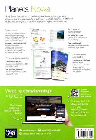 Geografia Planeta nowa Gimnazjum klasa 3 ćwiczenia - Justyna Knopik [KSIĄŻKA]