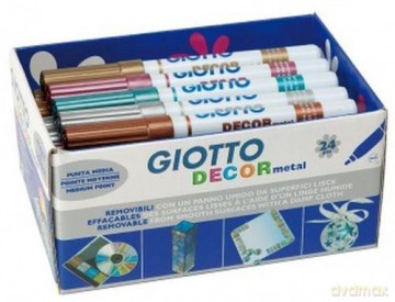 Giotto Decor metalowe pisaki 24 sztuki