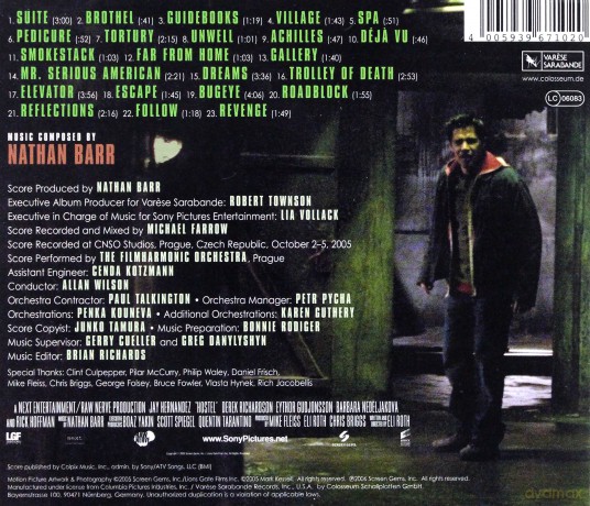 Hostel soundtrack (Nathan Barr) [CD]
