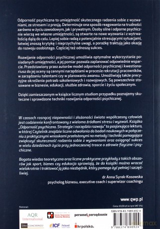 Odporność psychiczna. Strategie i narzędzia rozwoju - Doug Strycharczyk, Peter Clough [KSIĄŻKA]